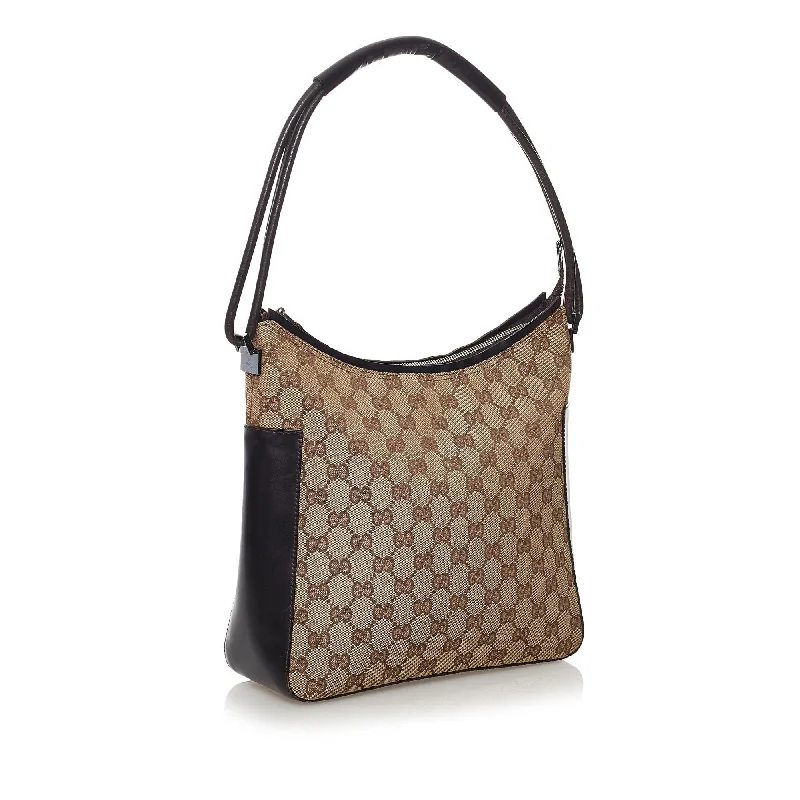 Luxury bags with chain strapsGucci Canvas Shoulder Bag (32444)