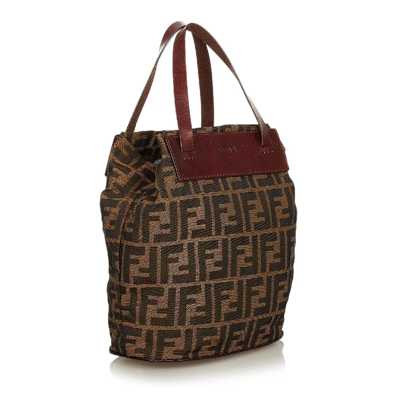 Affordable luxury bags Fendi Zucca Canvas Handbag (SHG-26292)