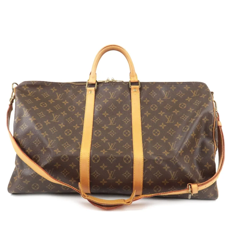 Minimalist leather handbagsLouis Vuitton Monogram Keep All Bandouliere 55 Bag M41414