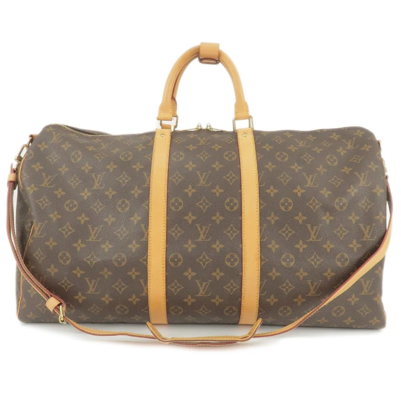 Eco-friendly tote bags for shoppingLouis Vuitton Monogram Keep All Bandouliere 55 Boston Bag M41414