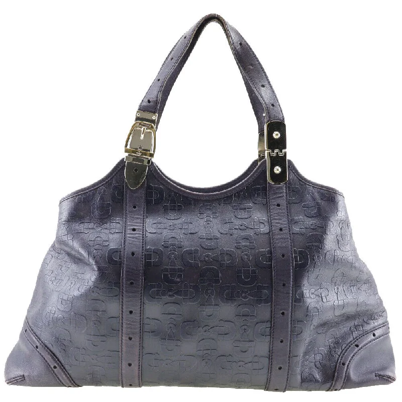 Trendy transparent PVC bagsGucci Horsebit Tote Bag Purple Calfskin