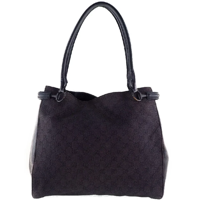 Designer bags with detachable strapsGucci Tote Bag Black Gg Canvas/Leather