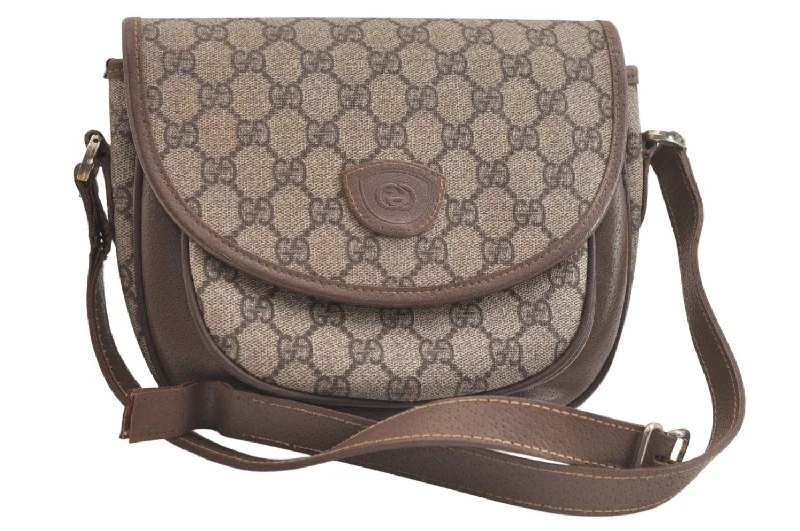 Best bags for weekend getawaysAuthentic GUCCI Shoulder Cross Body Bag Purse GG PVC Leather Brown Junk 4176K