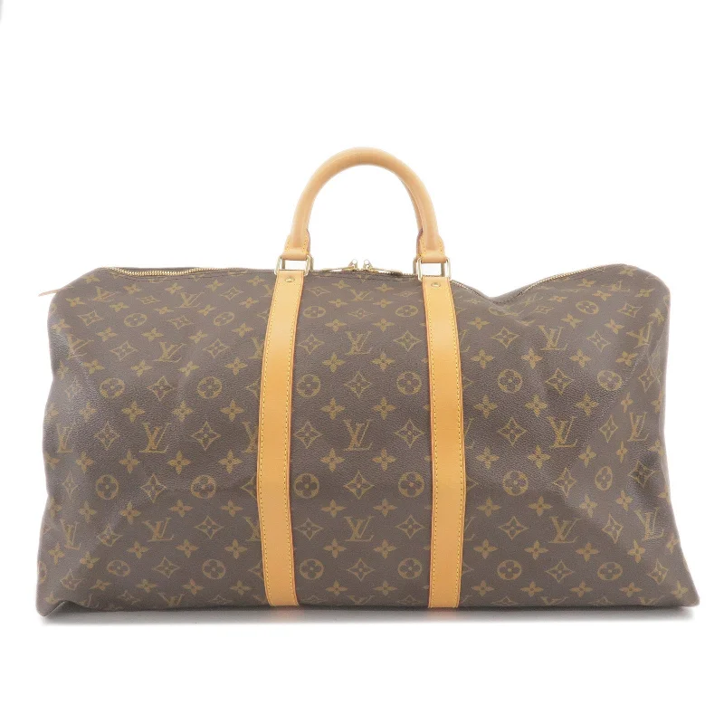 Luxury bags with chain strapsLouis Vuitton Monogram Keep All 55 Boston Bag M41424