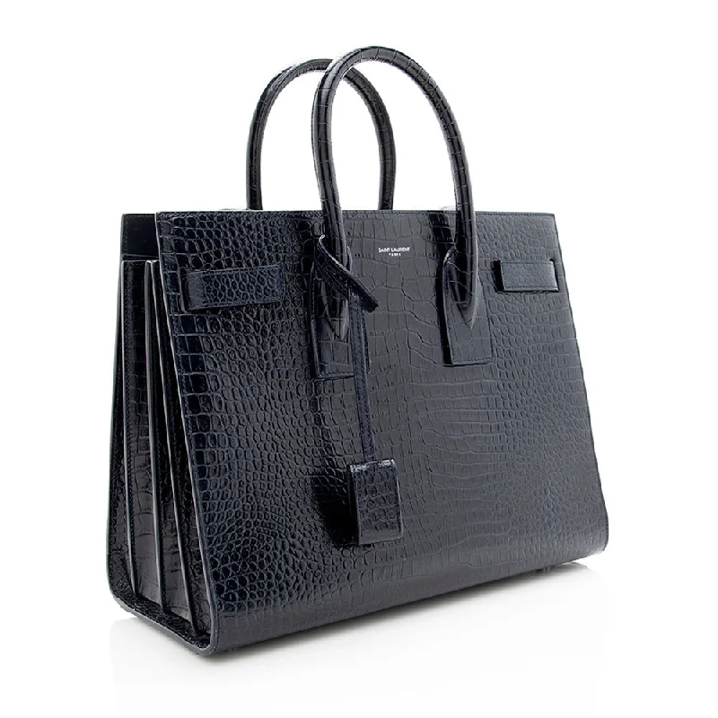 Waterproof backpack for hikingSaint Laurent Croc Embossed Leather Sac De Jour Small Tote 18891