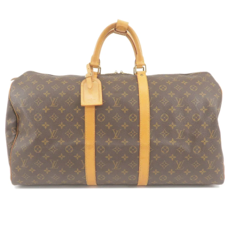 Affordable designer bag dupesLouis Vuitton Monogram Keep All 55 Boston Bag M41424