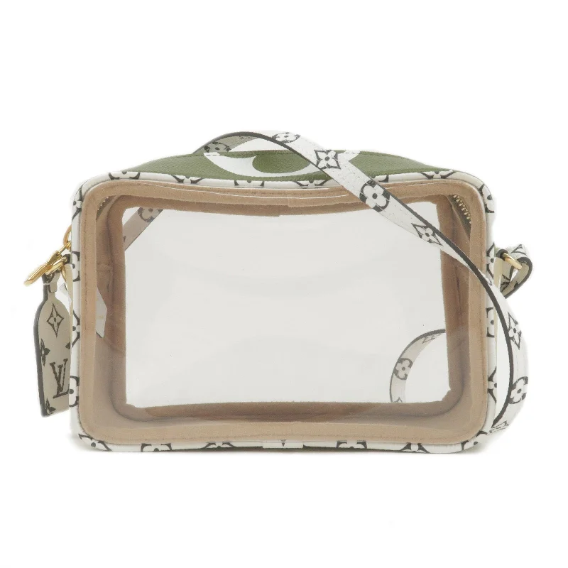 Elegant clutch bags for weddingsLouis Vuitton Monogram Giant Beach Pouch Hand Bag Khaki M67610