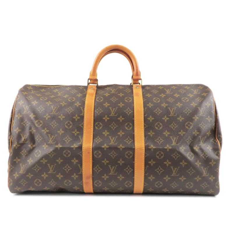 Water-resistant travel backpacksLouis Vuitton Monogram Keep All 55 Boston Bag M41424