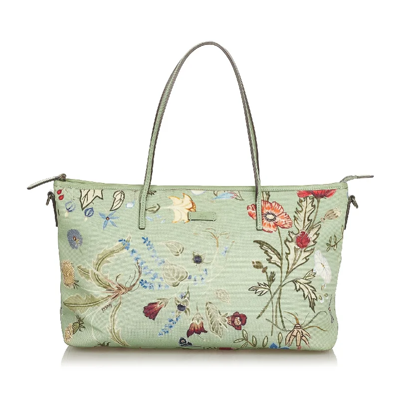 Compact crossbody bags for travelGucci Flora Knight Nylon Satchel