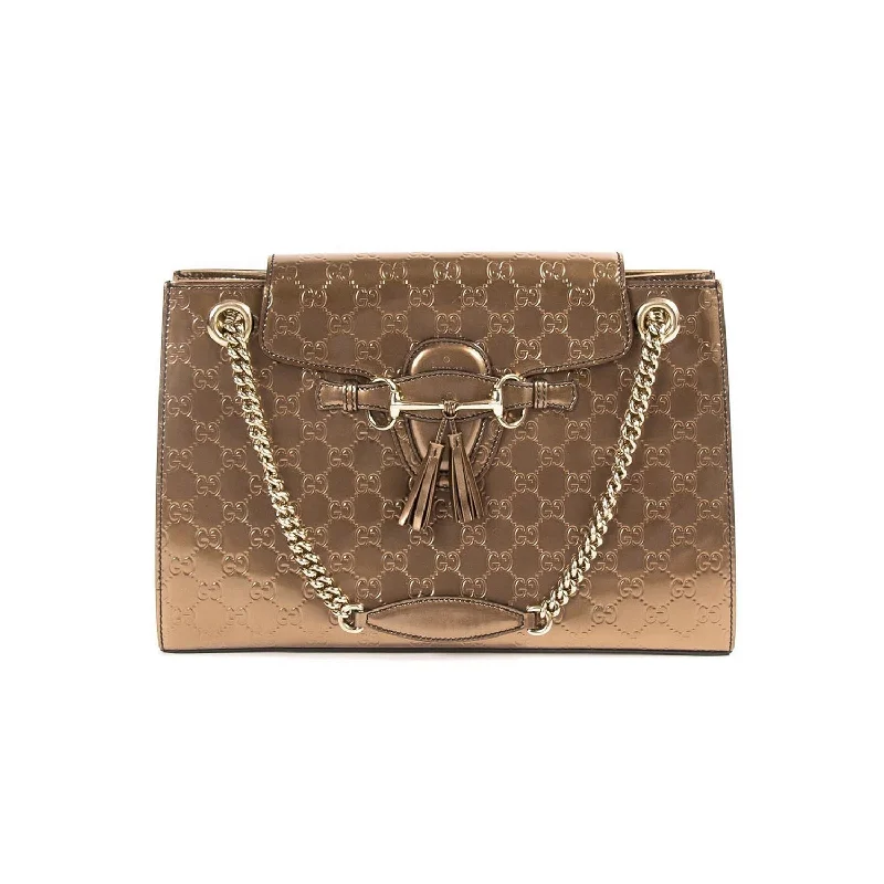 Mini bags for evening outGucci Emily Large Chain Shoulder Bag