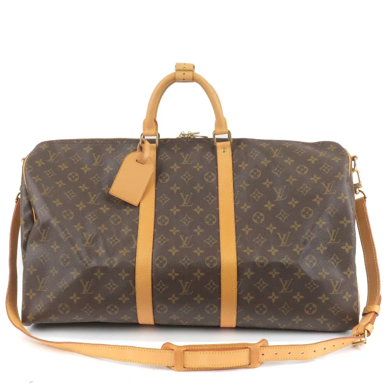 Designer bags with detachable strapsLouis Vuitton Monogram Keep All Bandouliere 55 Bag M41414