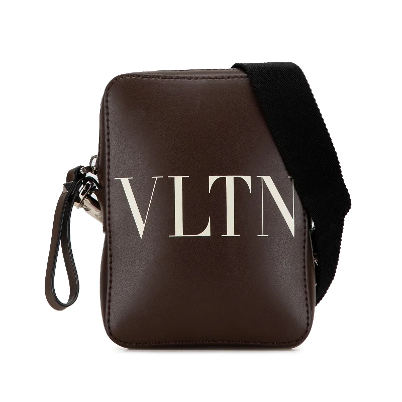 Affordable leather bagsBrown Valentino Small Leather VLTN Crossbody