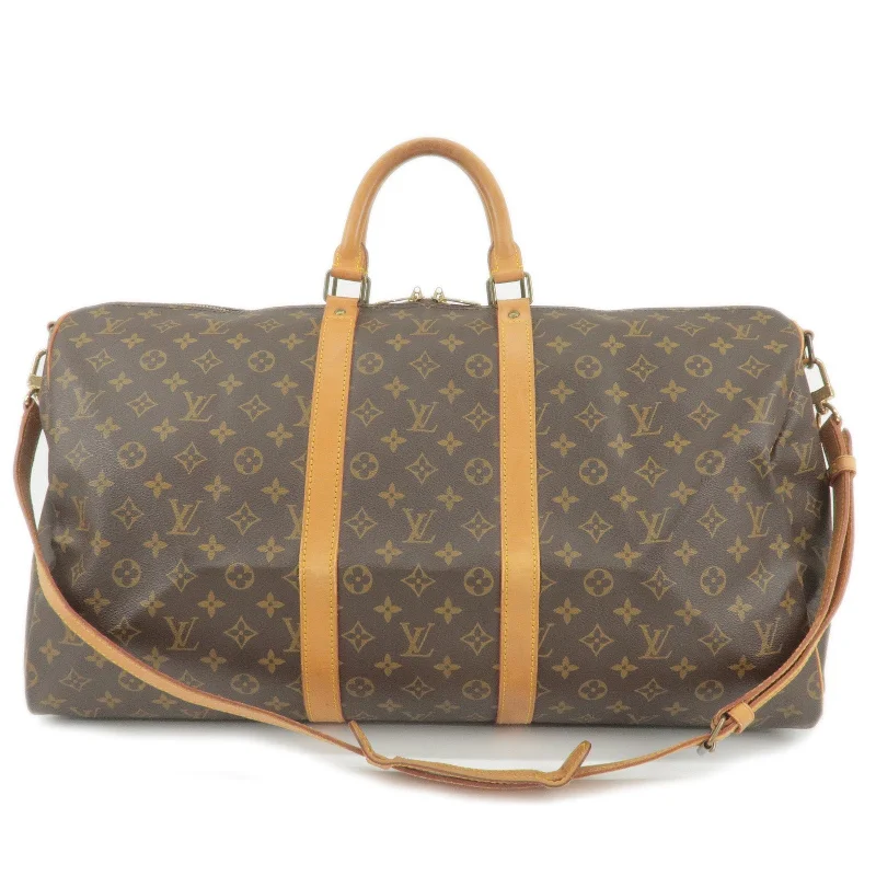 Elegant clutch bags for weddingsLouis Vuitton Monogram Keep All Bandouliere 55 Boston Bag M41414