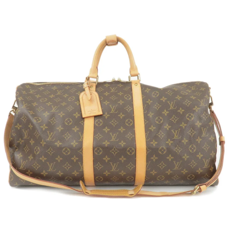 Affordable luxury bags Louis Vuitton Monogram Keep All Bandouliere 55 Boston Bag M41414