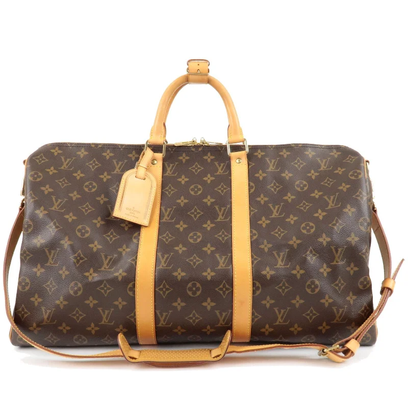 Vegan leather handbagsLouis Vuitton Monogram Keep All Bandouliere 50 Bag N41416