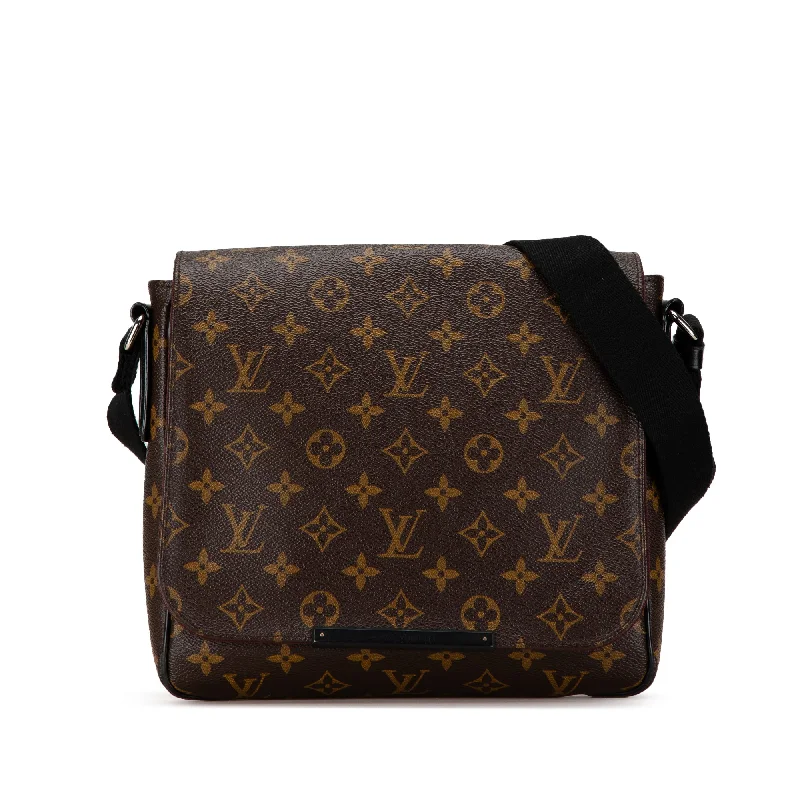 Vintage-inspired handbagsBrown Louis Vuitton Monogram Macassar District PM Crossbody Bag