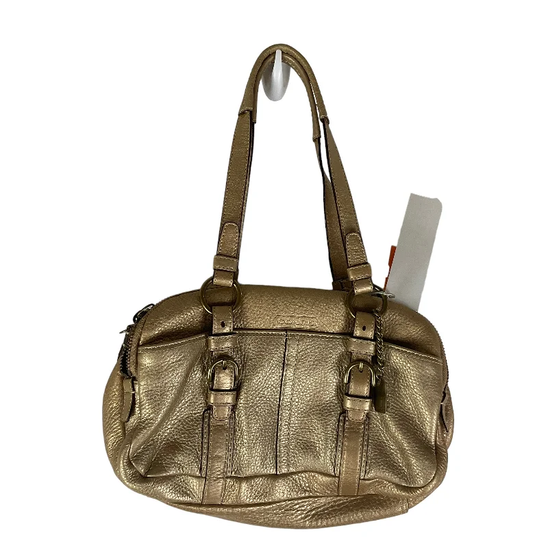 Minimalist leather handbagsHandbag Designer By Coach  Size: Medium