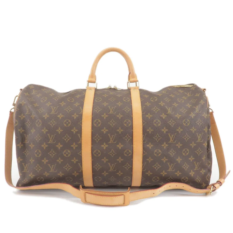 Customizable monogram bagsLouis Vuitton Monogram Keep All 55 Bandouliere Boston Bag M41414