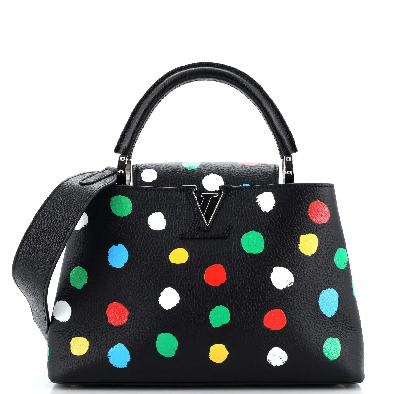 Large capacity travel bagsCapucines Bag Yayoi Kusama Painted Dots Taurillon Leather MM