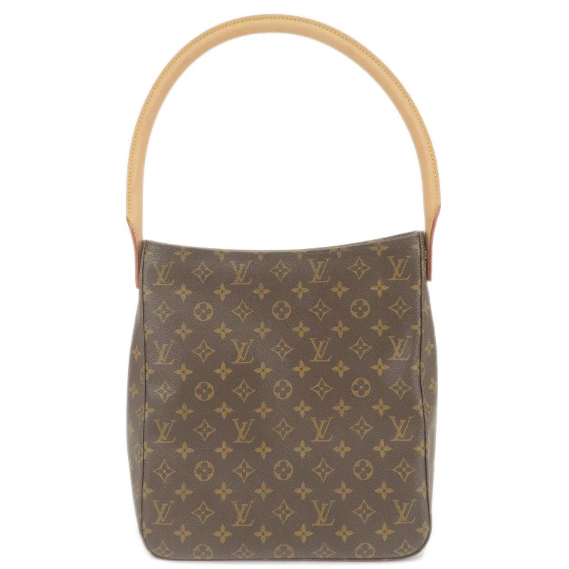 Designer bags with top handlesLouis Vuitton Monogram Looping GM Shoulder Bag M51145