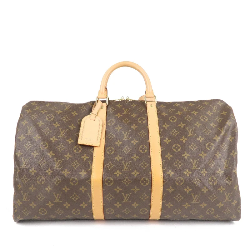 Vintage-inspired handbagsLouis Vuitton Monogram Keep All 55 Boston Bag Brown M41424