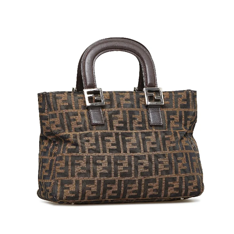 Designer bags with top handlesFendi Zucca Handbag (SHG-15ciiU)