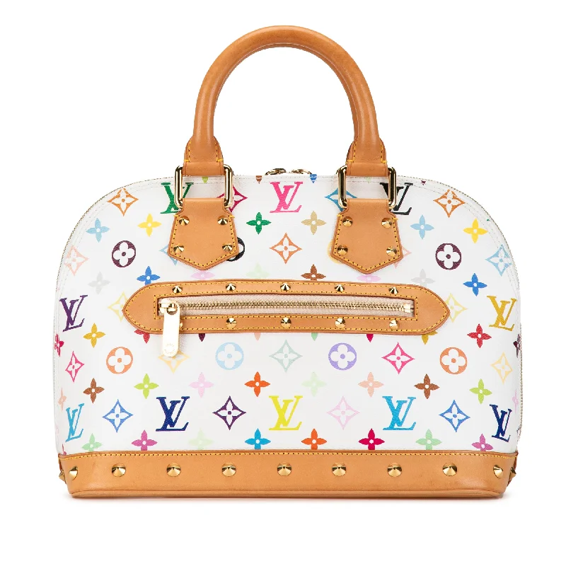 Sustainable fashion bagsWhite Louis Vuitton Monogram Murakami Alma PM Handbag