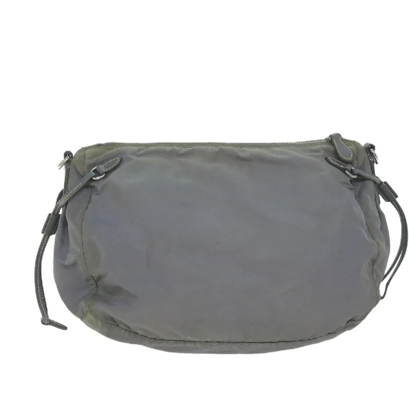 Luxury bags with exotic skinsPRADA Shoulder Bag Nylon Gray  64759