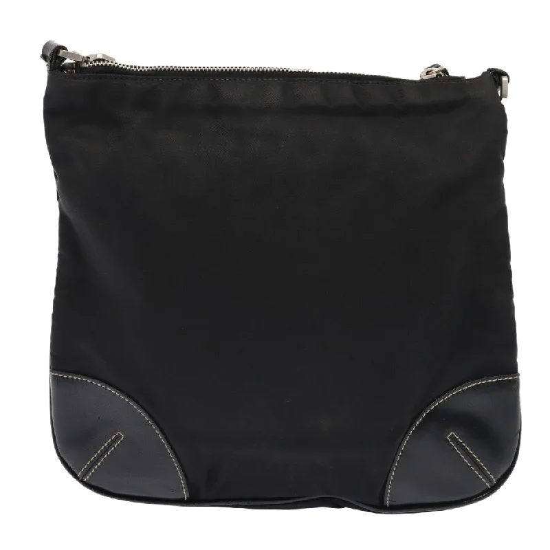 High-end designer bags for menPRADA Shoulder Bag Nylon Black Silver  ep5420