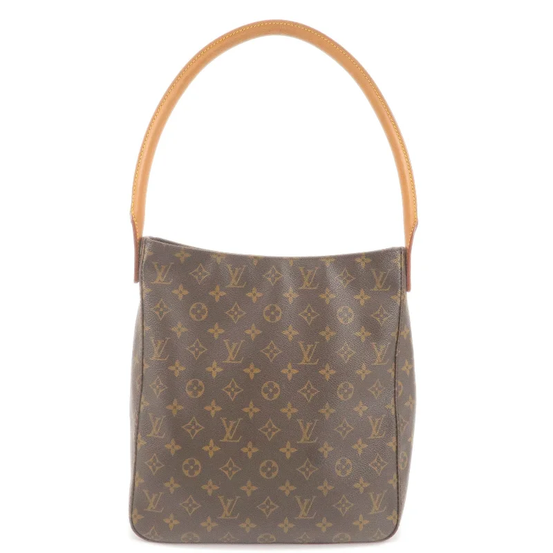 Vegan leather handbagsLouis Vuitton Monogram Looping GM Shoulder Bag M51145