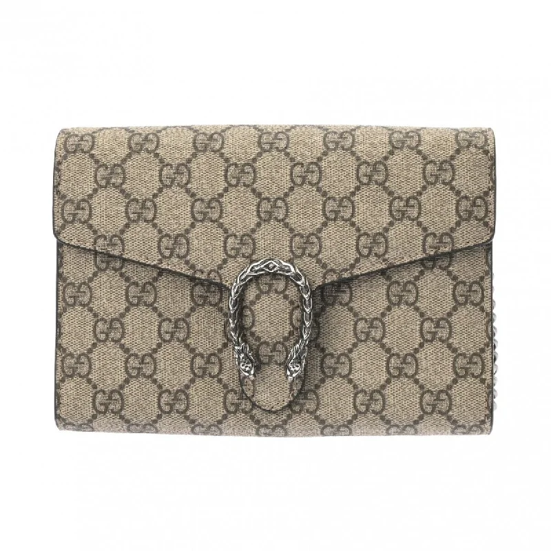 Best-selling designer bags 2025Gucci Gg Supreme Chain Wallet Beige/Pink