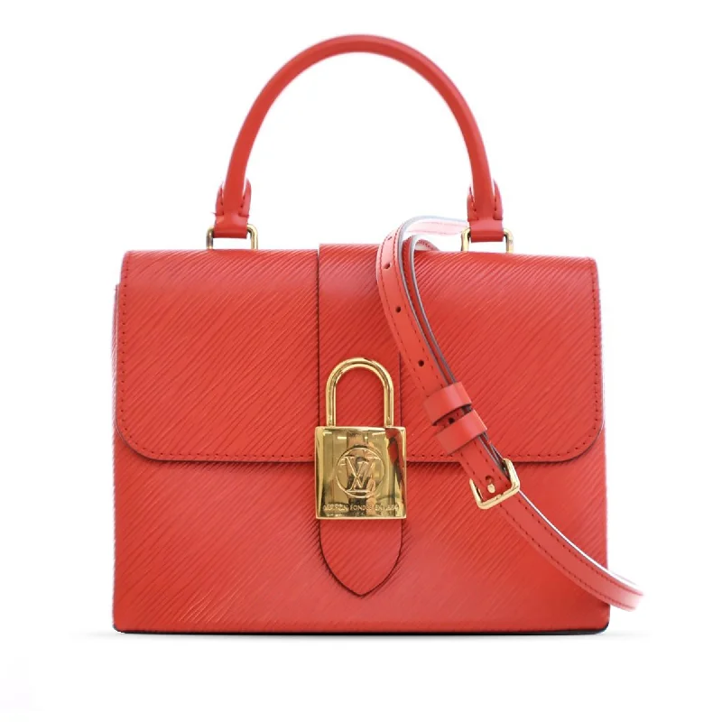 Vegan leather handbagsRed Louis Vuitton Epi Locky BB Satchel