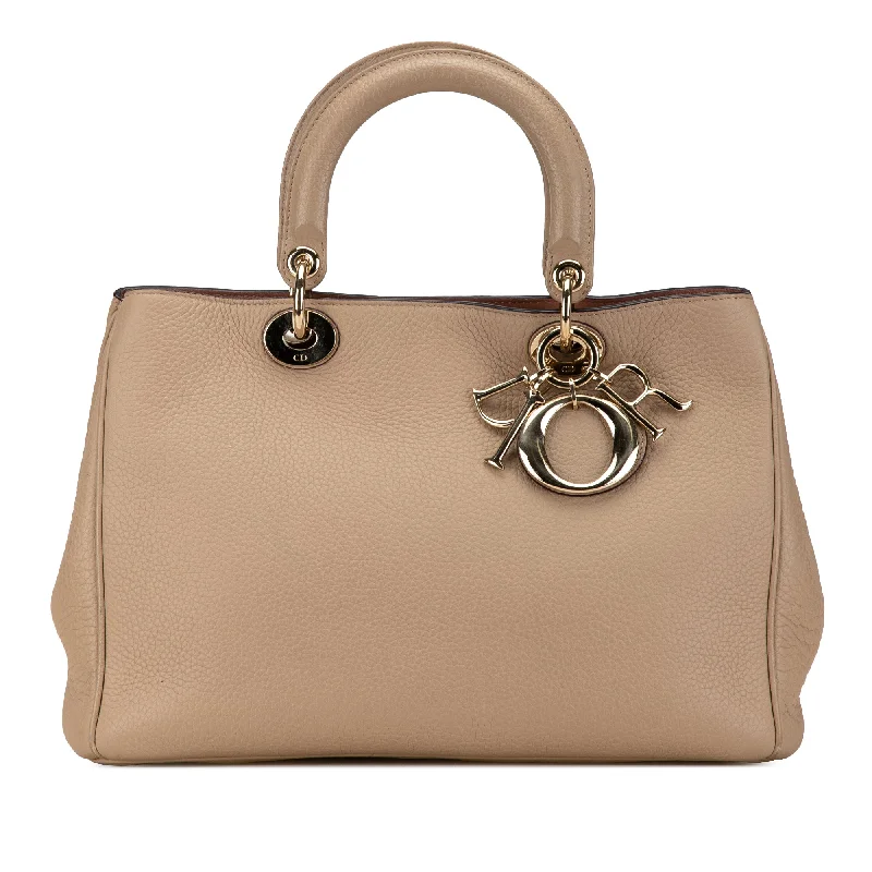 Durable leather bags for daily useBrown Dior Medium Diorissimo Satchel