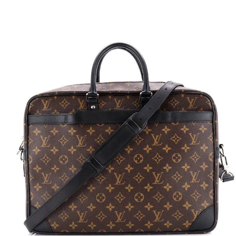 Stylish laptop bags for professionalsPorte-Documents Voyage Briefcase Macassar Monogram Canvas GM