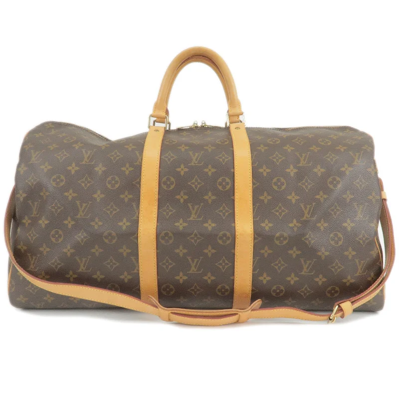 Affordable leather bagsLouis Vuitton Monogram Keep All Bandouliere 55 Bag M41414