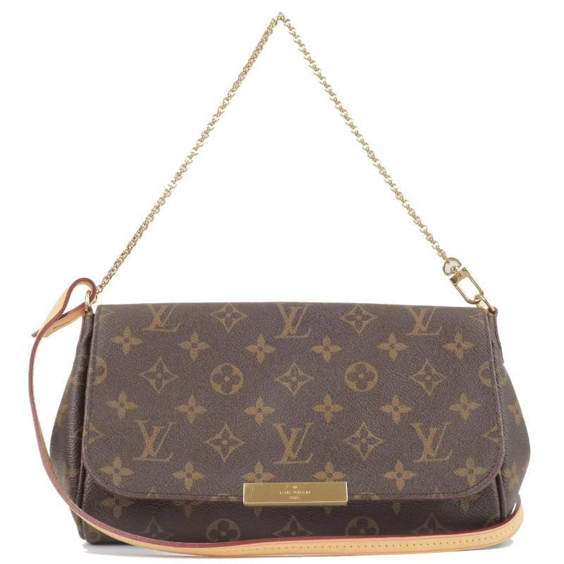 Designer bags with detachable strapsLouis Vuitton Monogram Favorite MM 2Way Shoulder Bag M40718