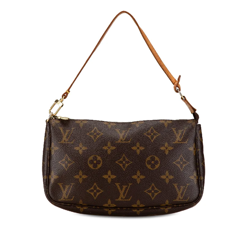 Affordable leather bagsBrown Louis Vuitton Monogram Pochette Accessoires Shoulder Bag