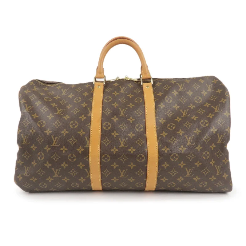 Mini bags for evening outLouis Vuitton Monogram Keep All 55 Boston Bag Brown M41424