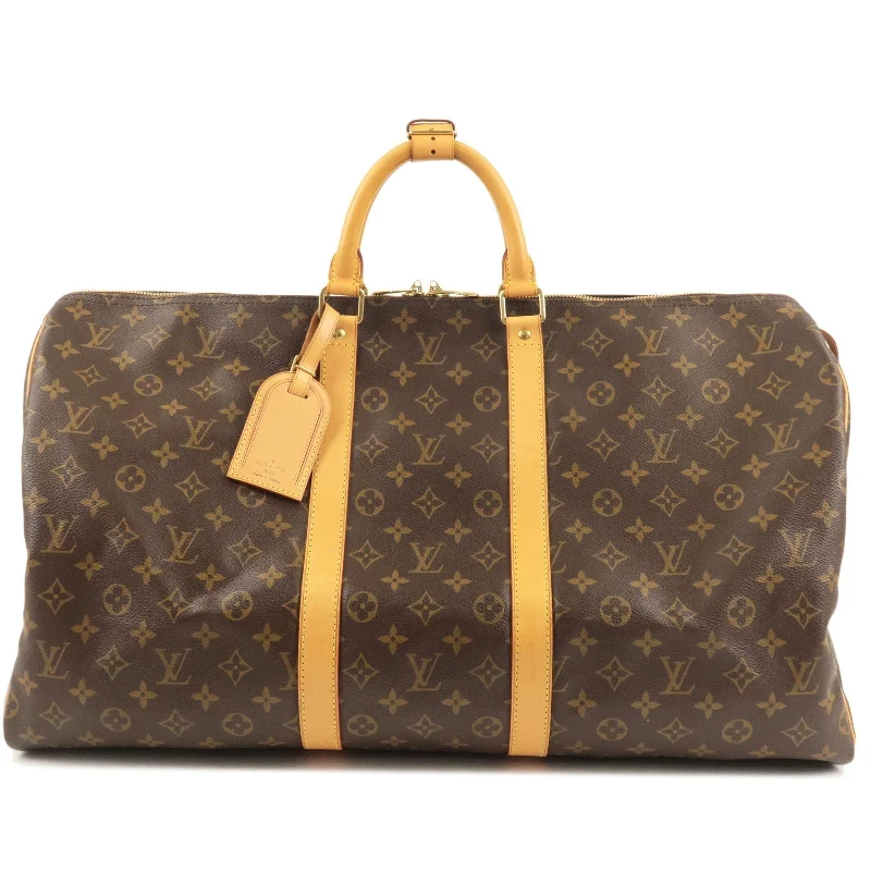 Designer bags with top handlesLouis Vuitton Monogram Keep All 55 Boston Bag M41424