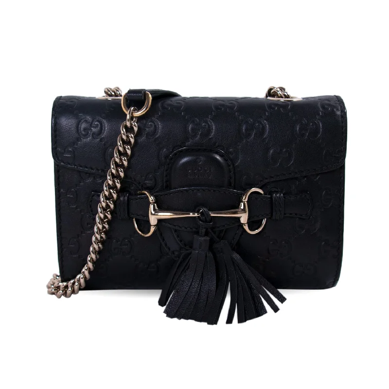 Luxury bags with chain strapsGucci Emily Small Shoulder Bag