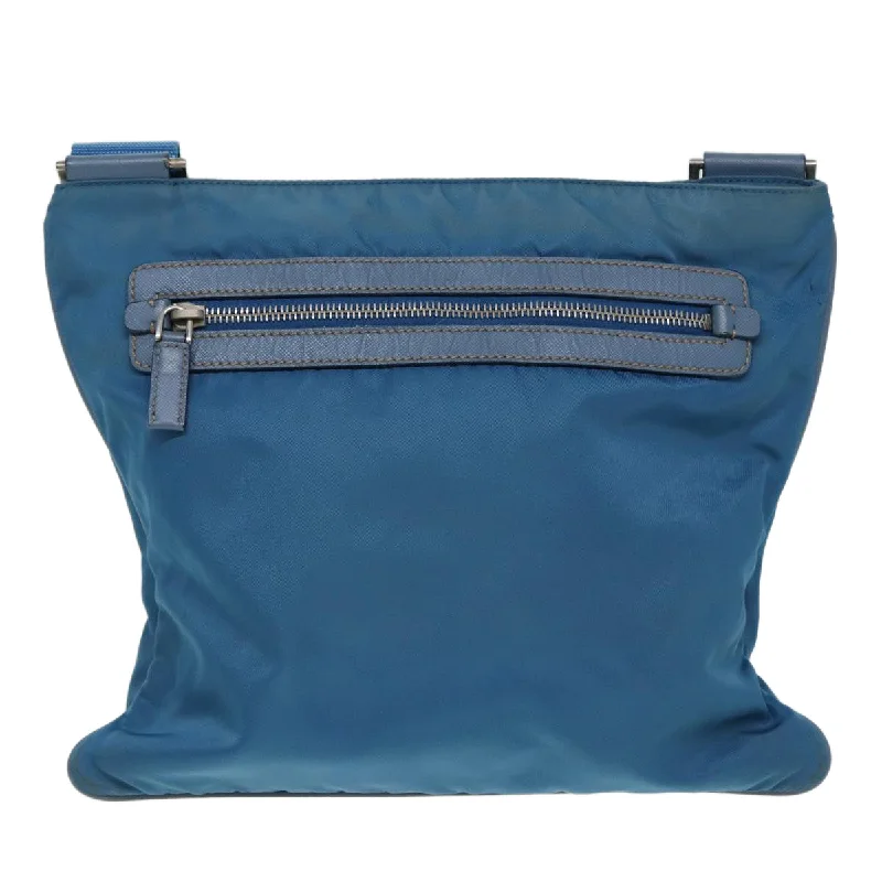 Affordable luxury bags PRADA Shoulder Bag Nylon Blue  85051