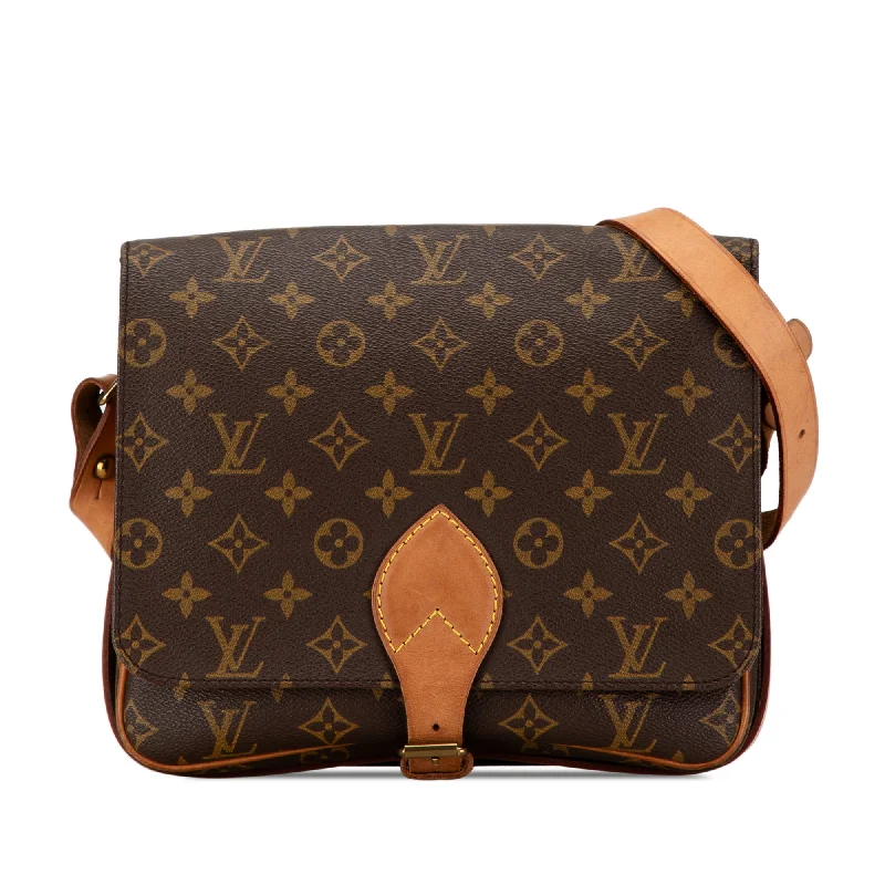 Vegan leather handbagsBrown Louis Vuitton Monogram Cartouchiere GM Crossbody Bag