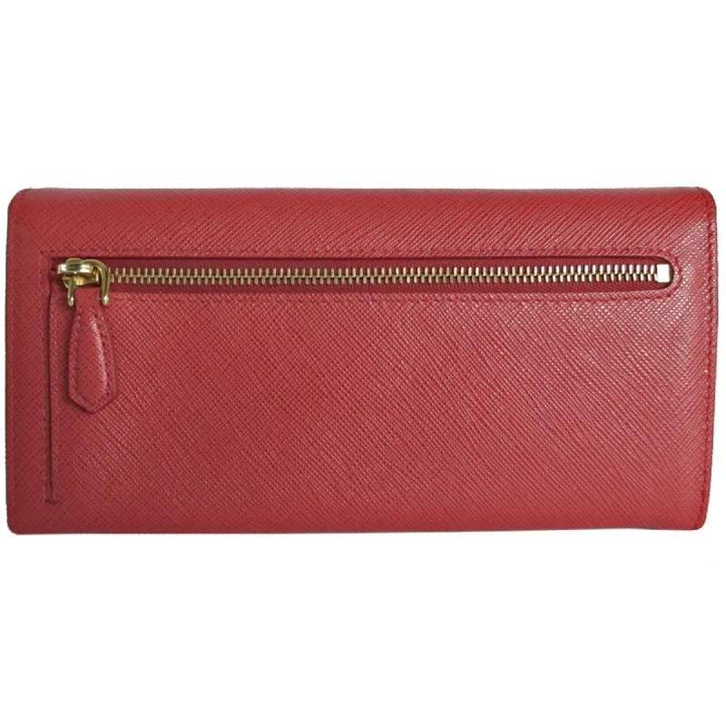 Compact crossbody bags for travelPRADA Saffiano Wallet