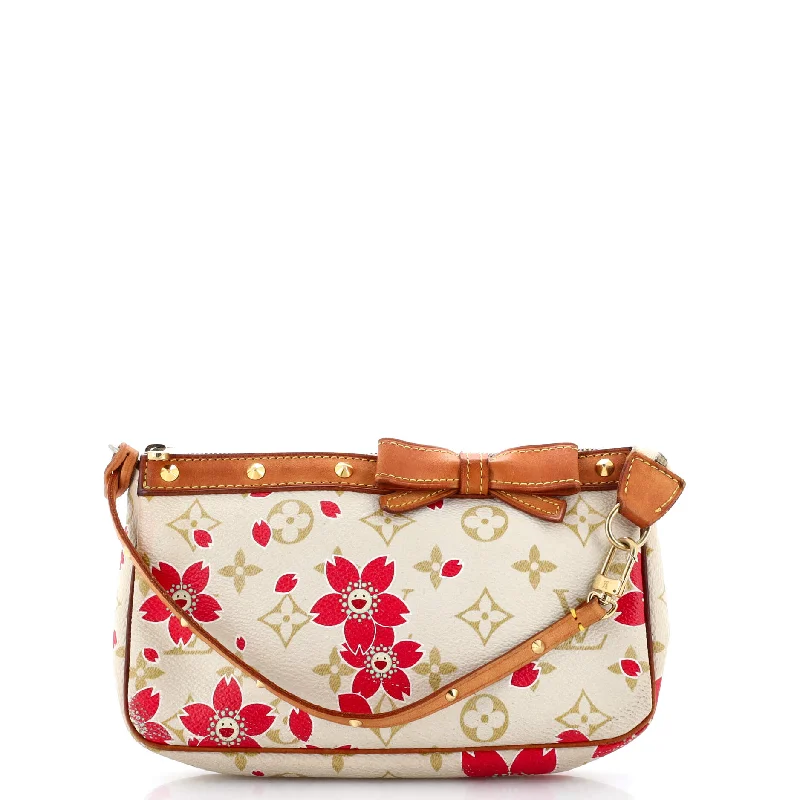 Water-resistant travel backpacksPochette Accessoires Limited Edition Cherry Blossom Monogram