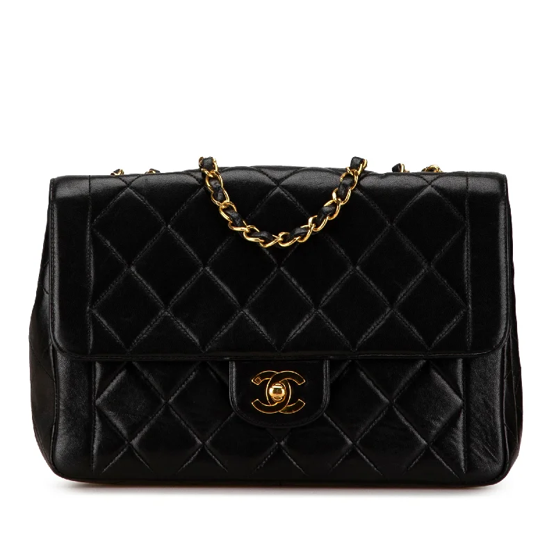 Stylish laptop bags for professionalsBlack Chanel Medium Quilted Lambskin Border Single Flap Shoulder Bag