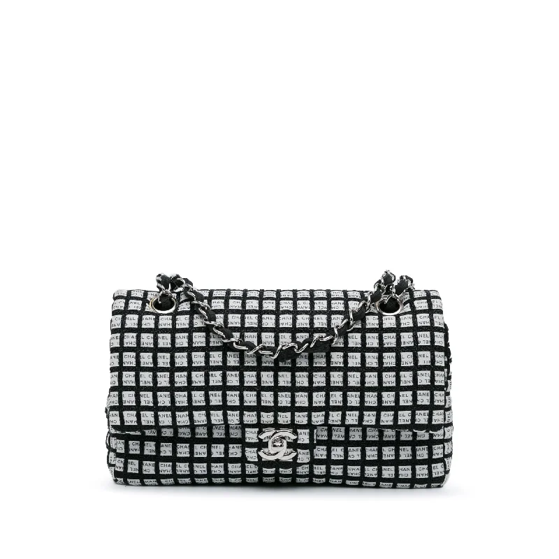 Water-resistant travel backpacksBlack Chanel Medium Classic Ribbon Tweed Double Flap Shoulder Bag