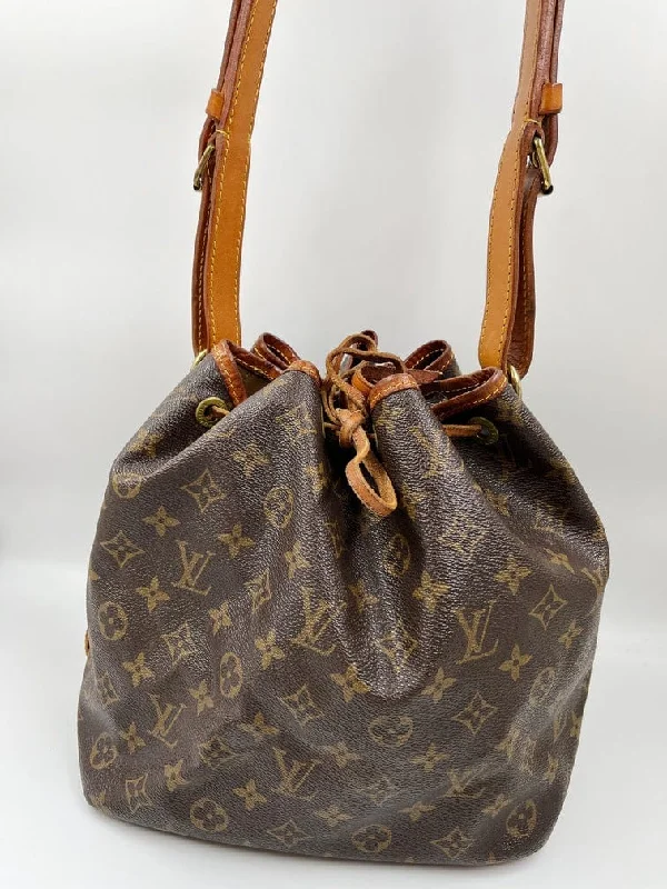 Designer bags with gold hardwareLouis Vuitton Petit Noé Bag