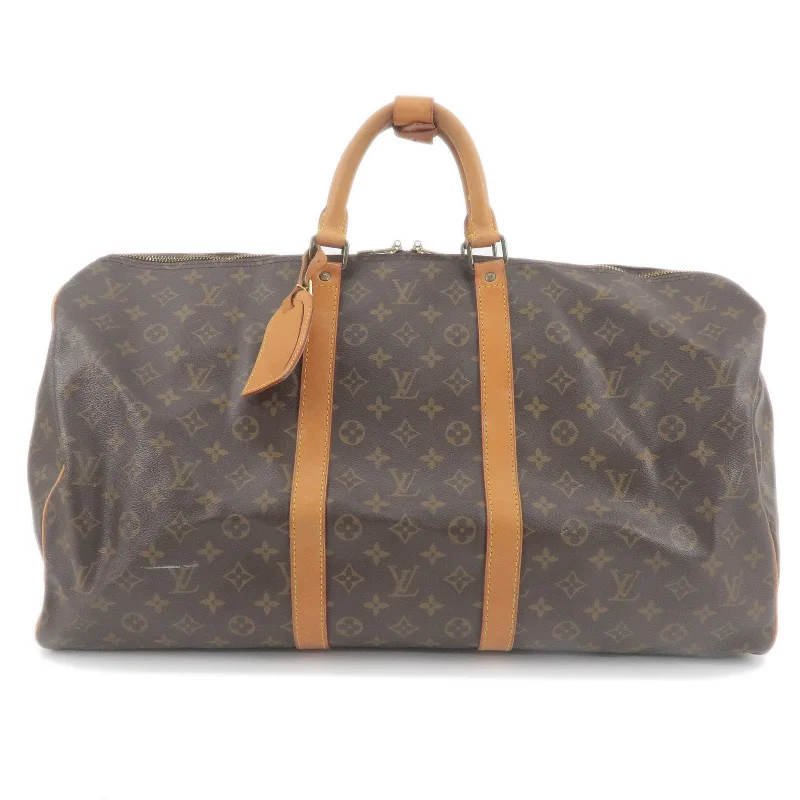 Minimalist leather handbagsLouis Vuitton Monogram Keep All 55 Boston Bag M41424