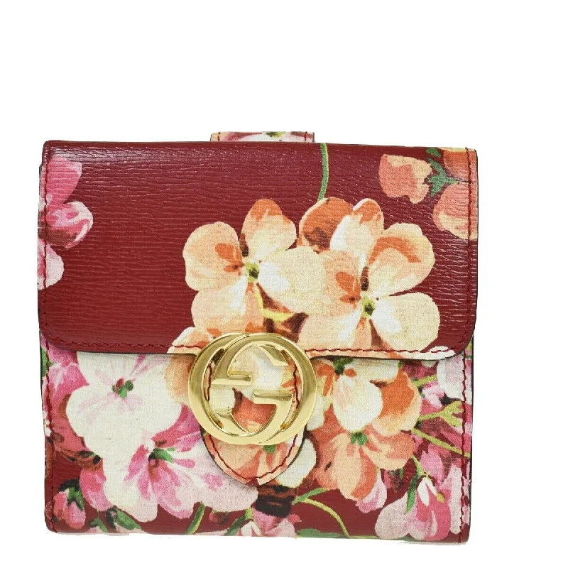 Elegant clutch bags for weddingsGucci Logo Blooms Bifold Wallet Purse