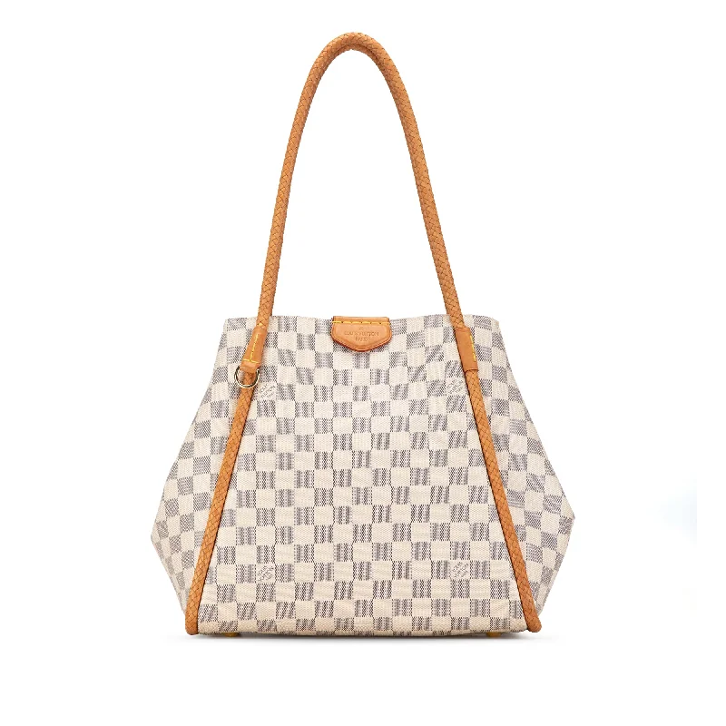 Elegant clutch bags for weddingsWhite Louis Vuitton Damier Azur Propriano Tote Bag